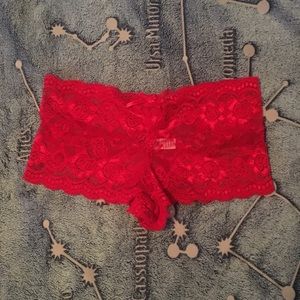 Full Lace Red Lingerie Bottoms (never worn)
